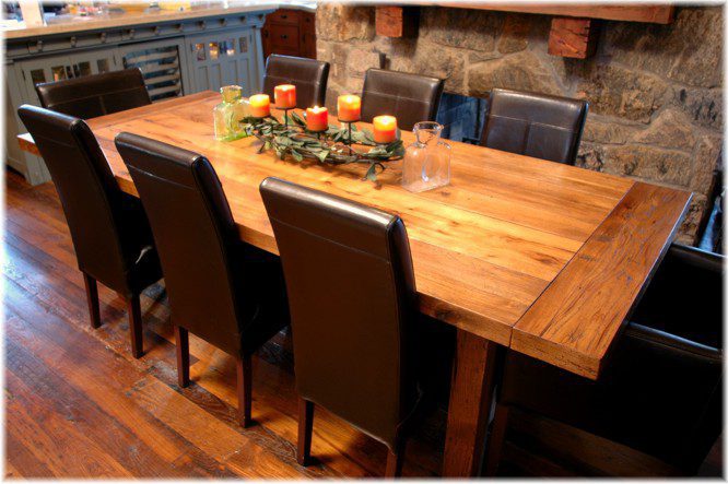 Custom Dining Table, Craftsman Lighting Dining Room Table Plans