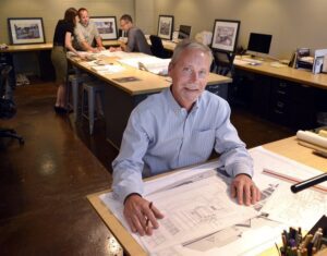 Architect Josh Cooper at JCC Design Studio in Chattanooga, Tennessee. . Thursday Aug 20, 2016 (Photo by Billy Weeks)