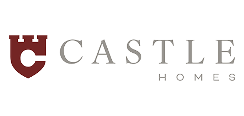 Castle Homes logo with stylized castle emblem - Nashville Interiors