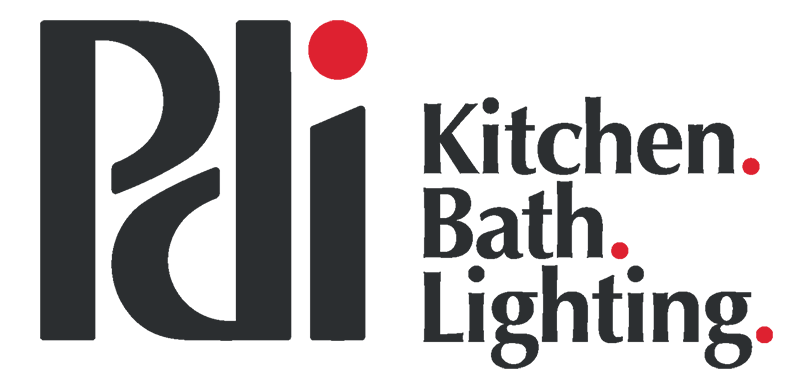 PDI Kitchen Bath Lighting Logo with red and black design - Nashville Interiors